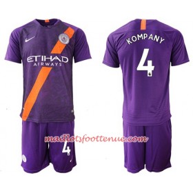 Maillot/Tenue Manchester City Kompany 4 Enfant Troisieme 2018/2019